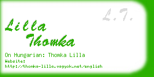 lilla thomka business card